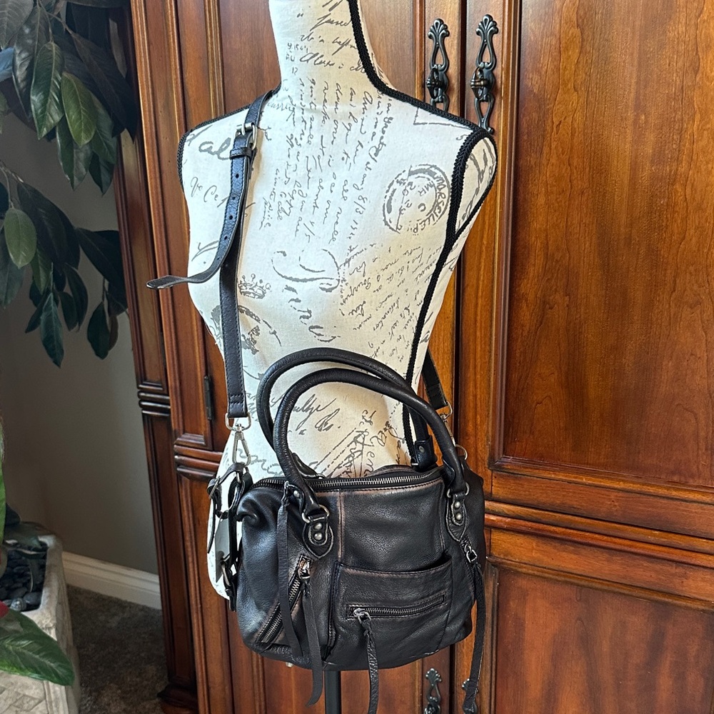Chic Black Mini Leather Bag